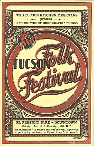 1986 Tucson Folk Festival Poster