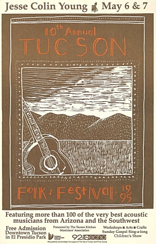 1995 Tucson Folk Festival Poster