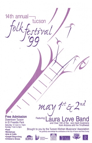 1999 Tucson Folk Festival Poster