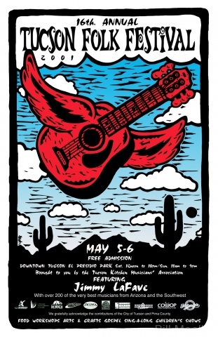 2001 Tucson Folk Festival Poster