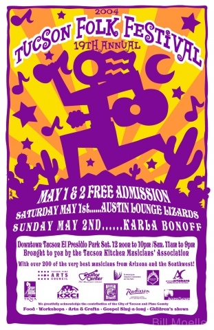 2004 Tucson Folk Festival Poster