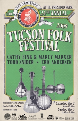 2009 Tucson Folk Festival Poster