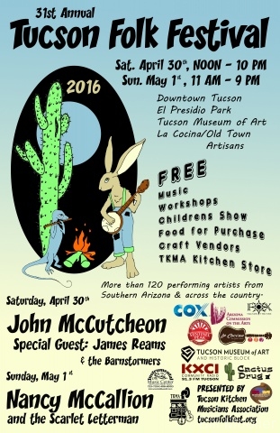 2016 Tucson Folk Festival Poster