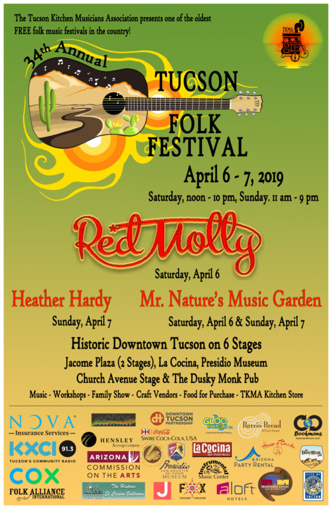 2019 Tucson Folk Festival Poster