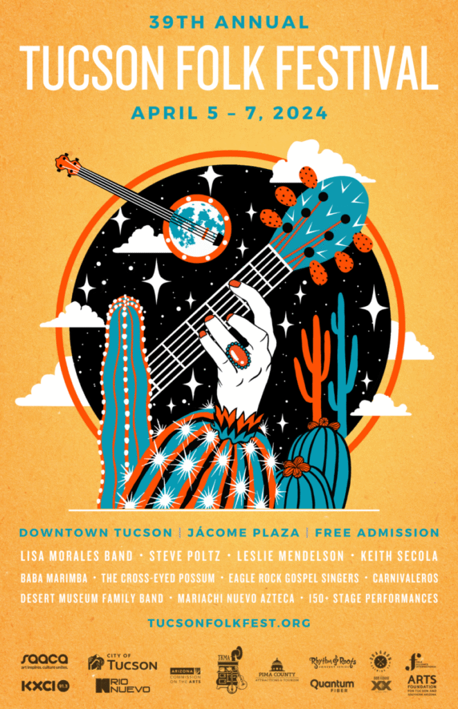 2024 Tucson Folk Festival Poster