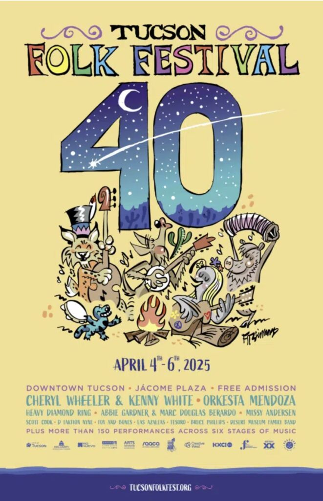 2025 Tucson Folk Festival Poster